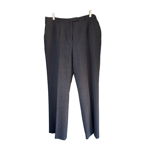 T4 Pendleton Charcoal Gray Lined Pure Virgin Wool Pants Size 10 - Picture 2 of 4